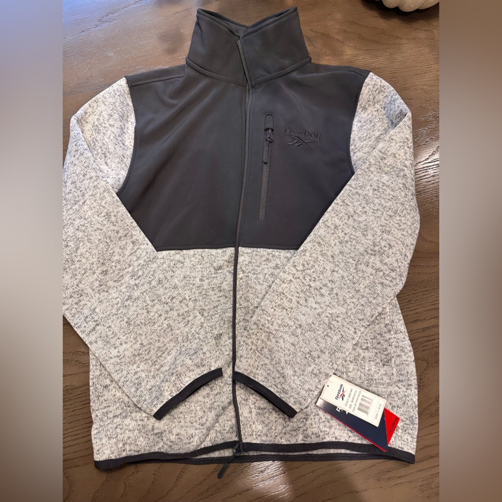 Reebok Boys Gray and Black Jacket